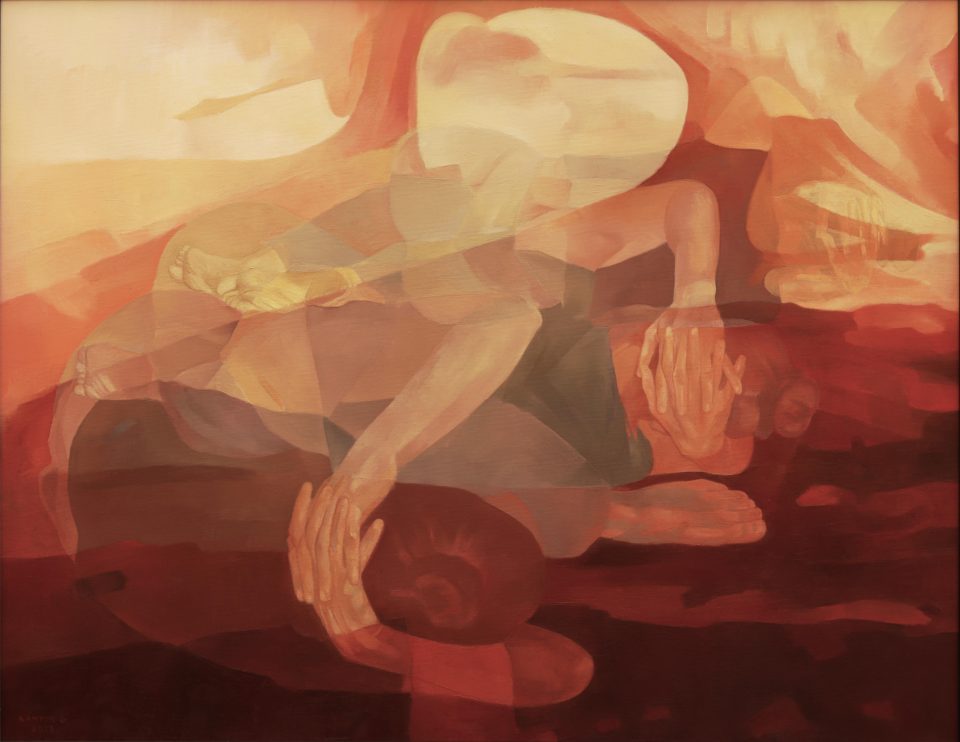 Xantus Géza, Szemle, olaj, vászon, 70 x 90 cm, 2023.